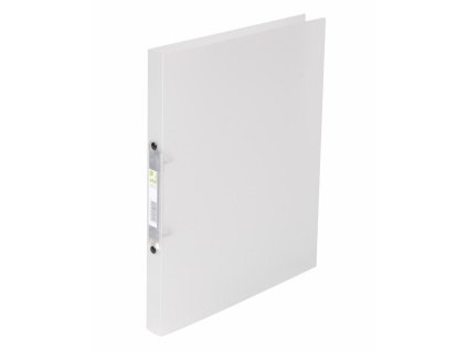 Zakladač 2-krúžkový Q-CONNECT celoplastový 1,6cm transparentný mliečny