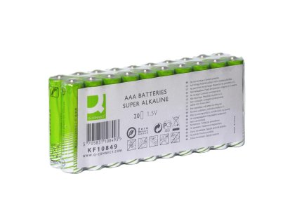 Batéria Q-CONNECT AAA mikrotužkové 20 ks