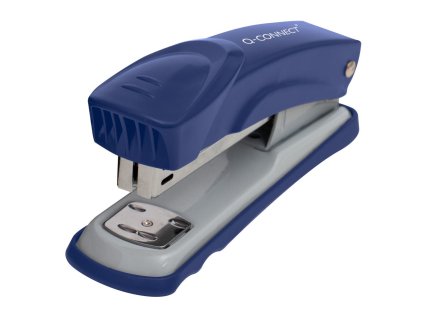 Zošívačka Q-CONNECT s obalom z ABS plastu modrá/sivá 20 listov