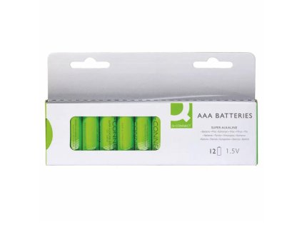 Batéria Q-CONNECT AAA mikrotužkové 12 ks