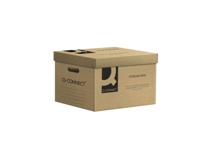 Archívna krabica s odnímateľným vekom Q-CONNECT hnedá 515x305x350 mm