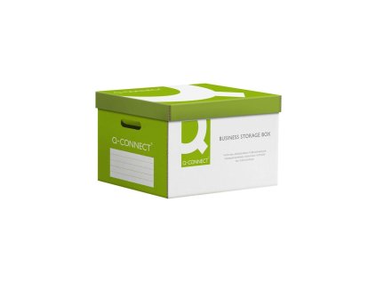 Archívna krabica s odnímateľným vekom Q-CONNECT zelená 515x305x350 mm