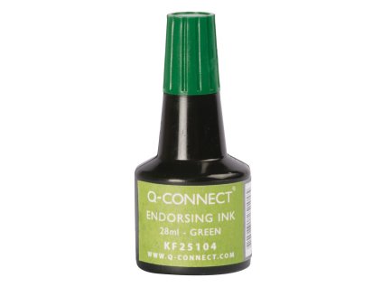 Pečiatková farba Q-CONNECT zelená 28ml