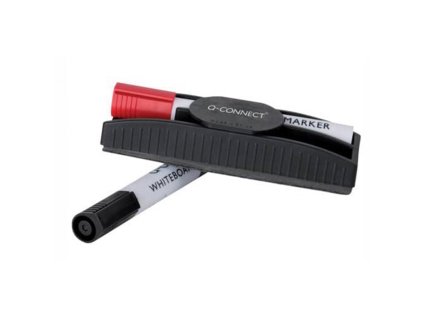 Sada doplnkov k tabuliam Q-CONNECT stierka červený a čierny popisovač