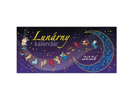 Stolový kalendár stĺpcový 29,7 x 13,8 cm - Lunárny 2026