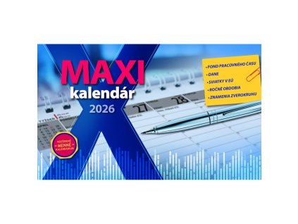 Stolový kalendár stĺpcový 29,7 x 180 cm - MAXI 2026
