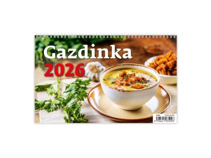 Stolový kalendár riadkový 22,6x13,9 cm - Gazdinka 2026