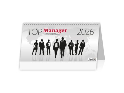 Stolový kalendár stĺpcový 32x16 cm - TOP manager 2026