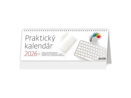 Stolový kalendár stĺpcový 33,6x12,1 cm - Praktický 2026