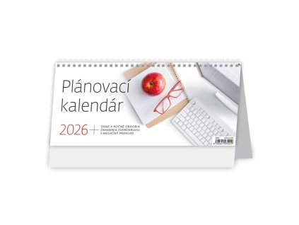 Stolový kalendár stĺpcový 30,1x13,5 cm - Plánovací 2026