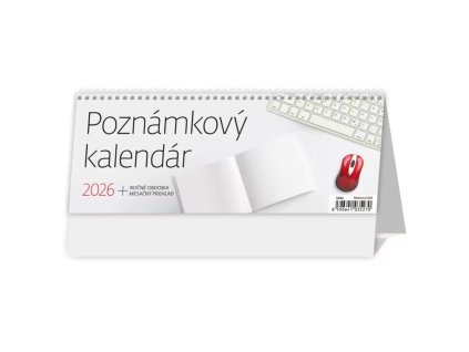 Stolový kalendár stĺpcový 24,6 x 9,6 cm - Poznámkový 2026