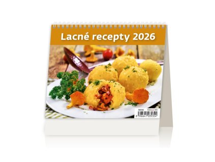 Stolový kalendár riadkový 17,1x13,9 cm - Lacné recepty 2026