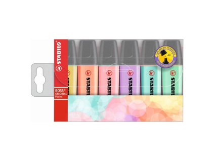Sada zvýrazňovačov STABILO BOSS pastel 6S