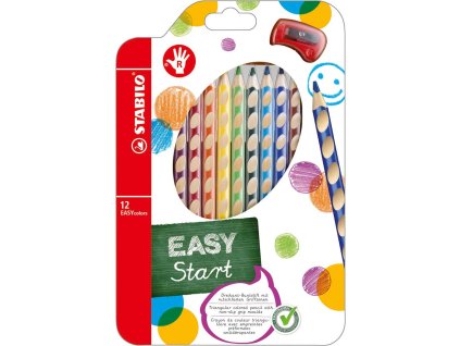 Drevené farbičky STABILO EASYcolors P. sada 12 ks