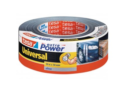 Textilná páska TESA silne lepiaca strieborná 50mm x 50m