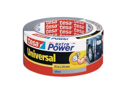 Textilná páska TESA silne lepiaca strieborná 50 mm x 25 m