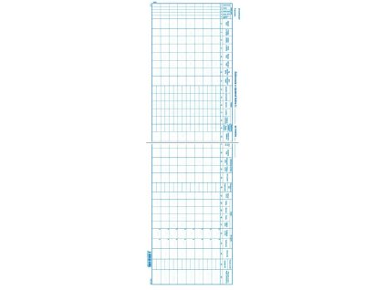 Výplatná listina, 57x21cm