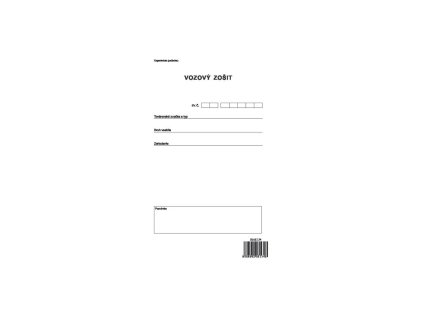 Vozový zošit, A4, 152 strán