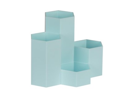 Stojan na perá včelí plást tyrkysový