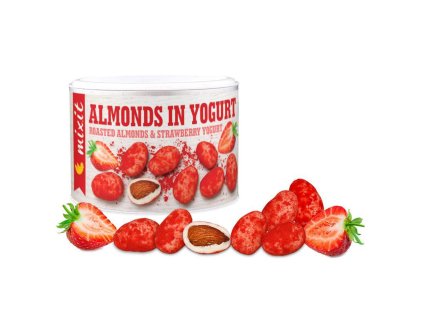 Mixit Mandle v jogurte s jahodovým prachom 240g