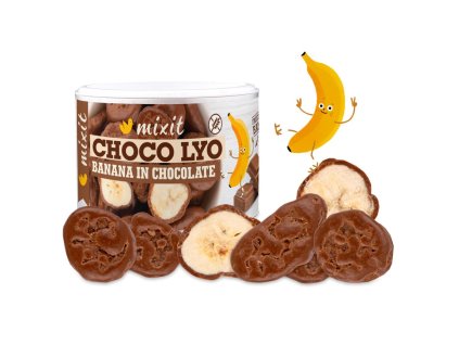 Mixit Chrumkavé banániky v čokoláde 170g