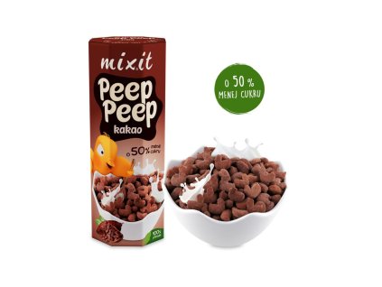 Mixit BIO Cereálie Peep Peep- Kakao 280g