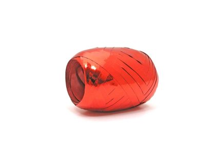 Vianočná darčeková stuha metalická červená 5mm x 20m