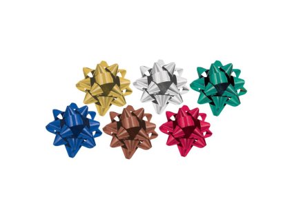 Vianočná darčeková mašľa mix farieb 80mm