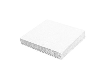 Papierové servítky 2-vrstvové 33x33cm biele 250ks