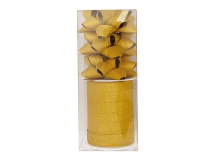 Malá vianočná súprava na balenie darčekov zlatá