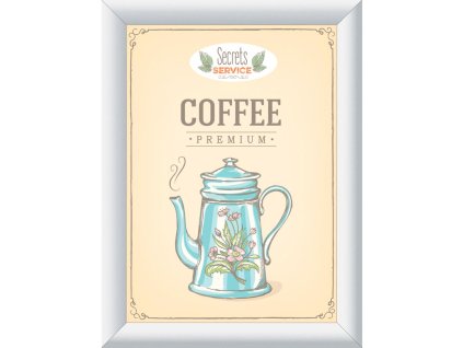 Klaprám A5, ostrý roh, strieborný