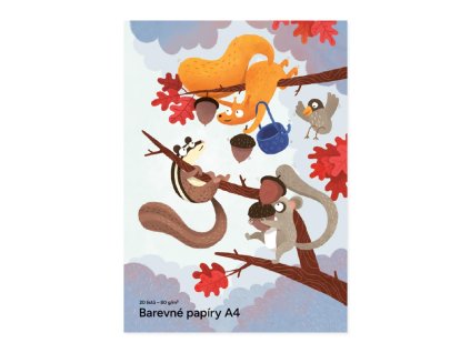 Farebný papier A4 20 listov