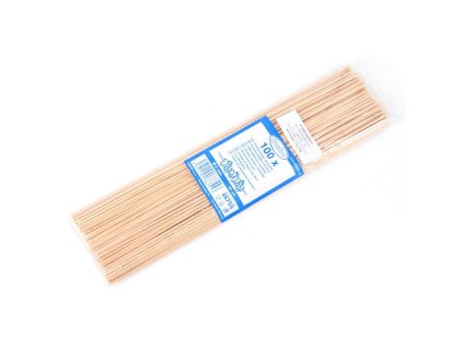 Drevené špajdle nehrotené 30cm, Ø 2,5 mm (100ks)