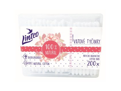 Vatové tyčinky v sáčku, 200 ks