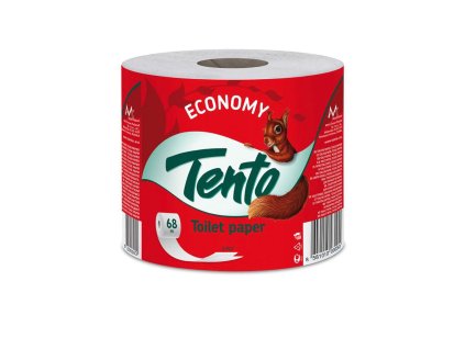 Toaletný papier 2-vrstvový TENTO Economy, návin 68 m