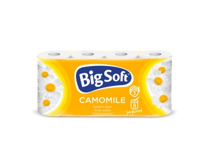 Toaletný papier 3-vrstvový Big Soft Camomile 8ks, 16,5m