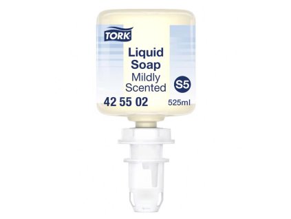 Jemne parfumované tekuté mydlo mini Tork, S5