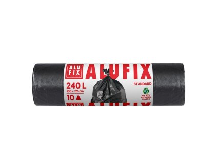Vrecia na ťažký odpad 240 l / 10 ks, 35mic.,, 100 x 125 cm, čierne, LDPE