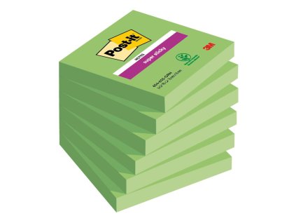 Samolepiaci bloček Post-it Super Sticky zelené 76x76mm