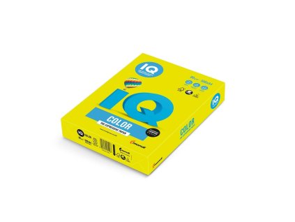 Farebný papier IQ color neónovo žltý NEOGB, A4, 80g