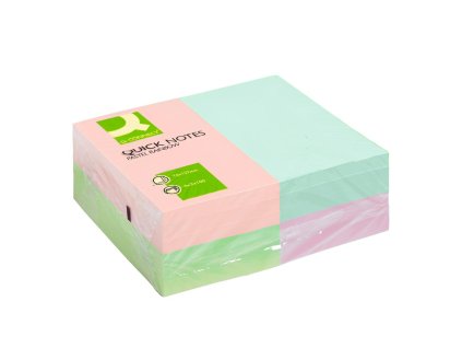 Samolepiaci bloček Q-CONNECT 127x76 dúhové