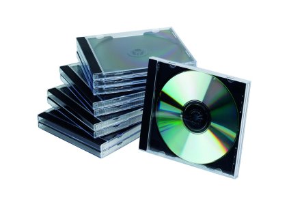 Obal na CD/DVD Jewel čierny tray