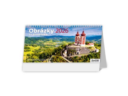 Stolový kalendár stĺpcový 30,1x15 cm - Obrázky zo Slovenska 2026