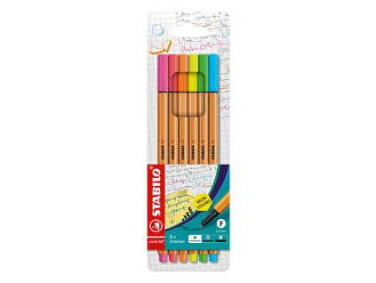 Sada linerov STABILO Point 88 neon 88/6S