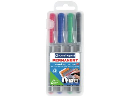 Sada permanentných popisovačov Centropen 2846/4S