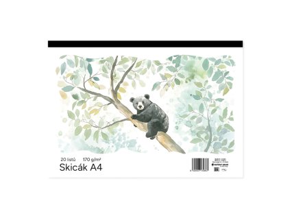 Skicár A4 20 listový biely