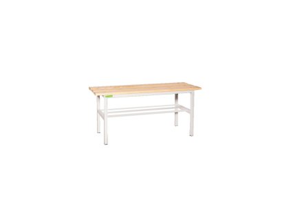 Šatníková lavica s dĺžkou 1 m, v.44,5 x š.100 x h.30cm, RAL7035 sivá, drevo buk