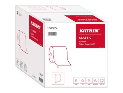 Toaletný papier 2-vrstvový KATRIN Classic system 800 36ks