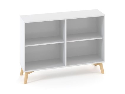Policová skriňa ALFA ROOT nika s del.priečkou, 1 polica, 120x45x88,7cm, biela