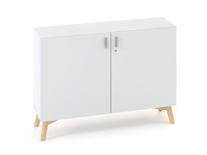 Policová skriňa ALFA ROOT s del.priečkou, 1 polica, 120x47x88,7cm, biela